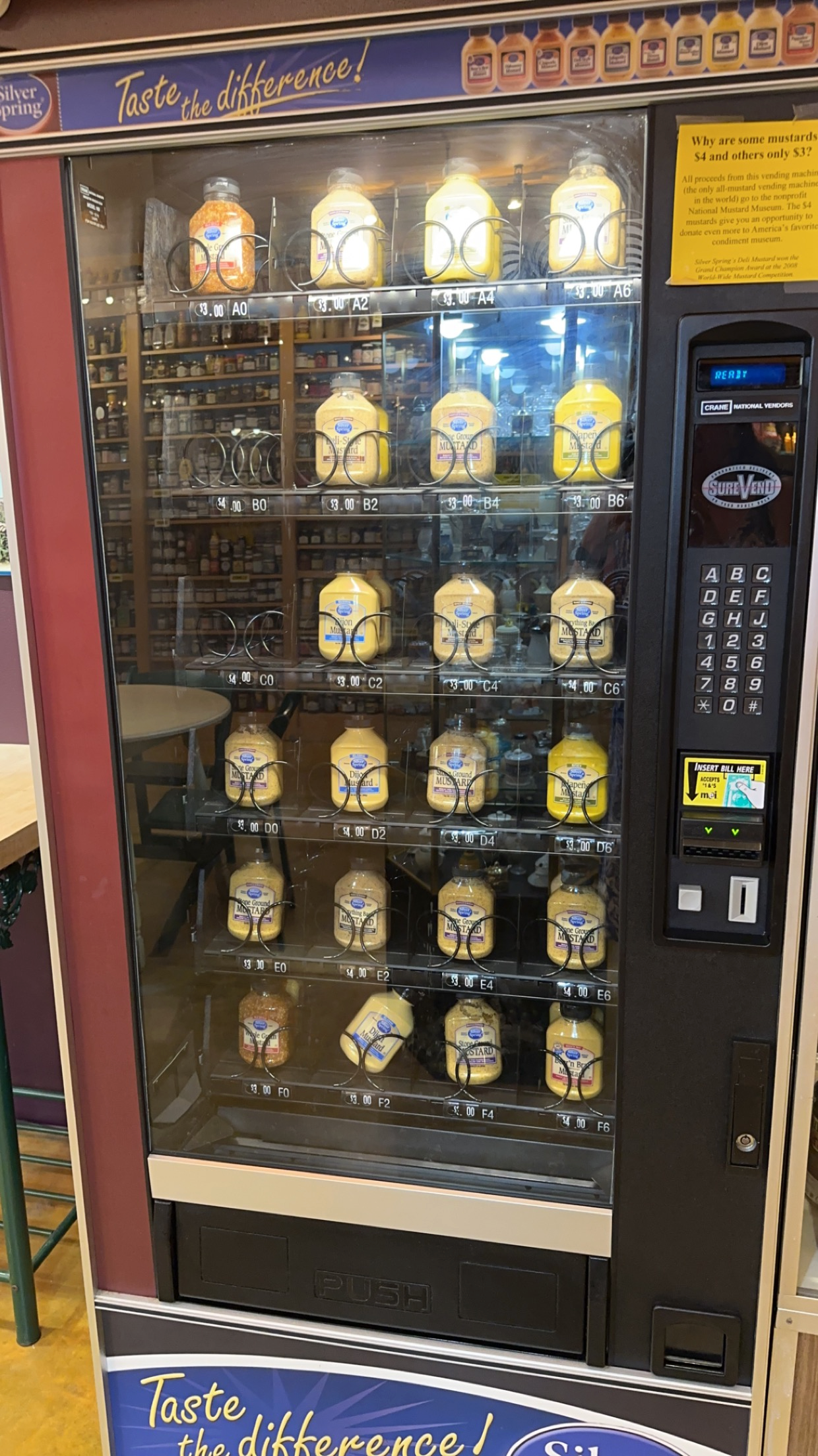 Mustard Vending Machine