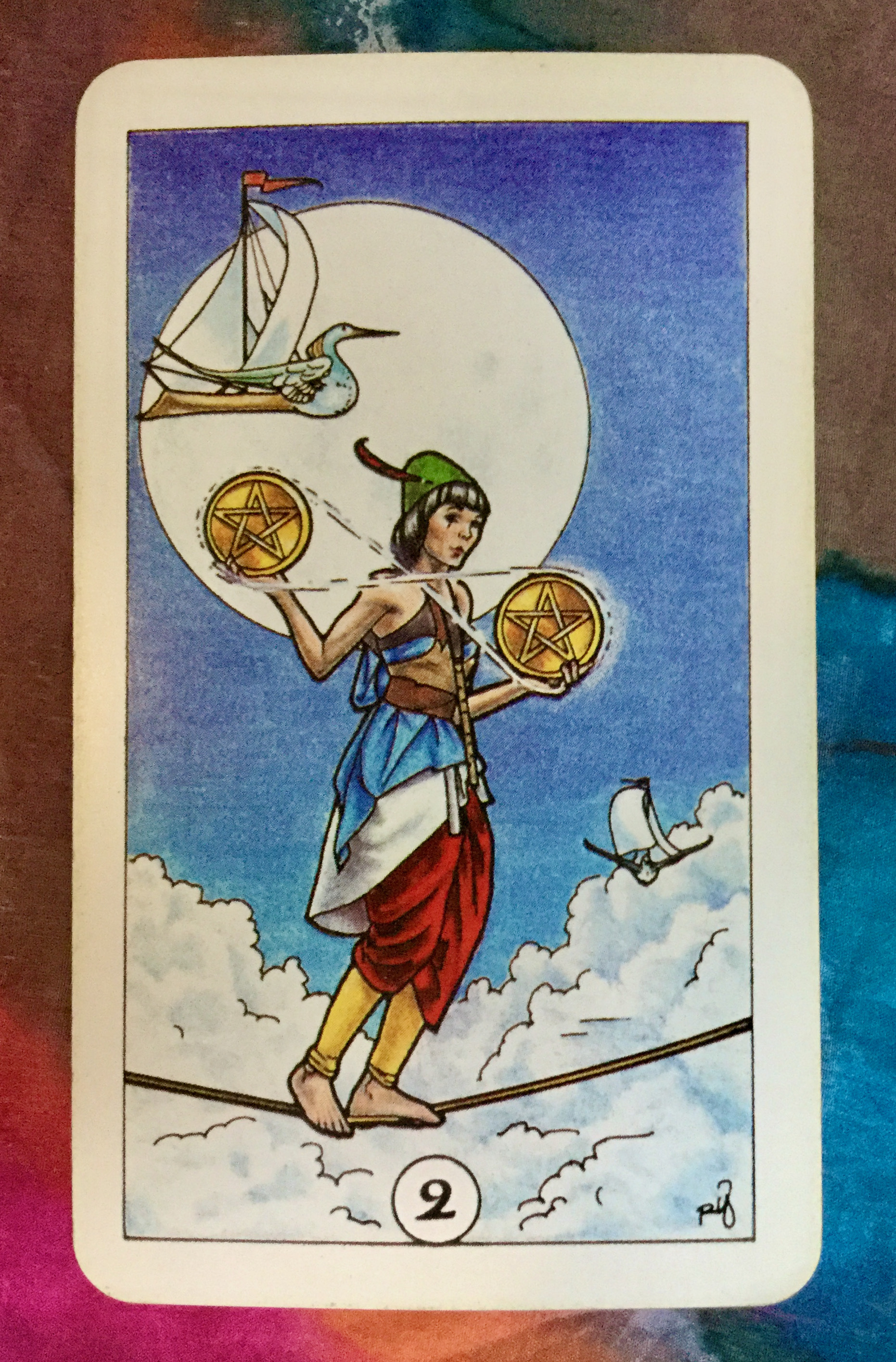 Robin Wood's Tarot 2 of Pentacles