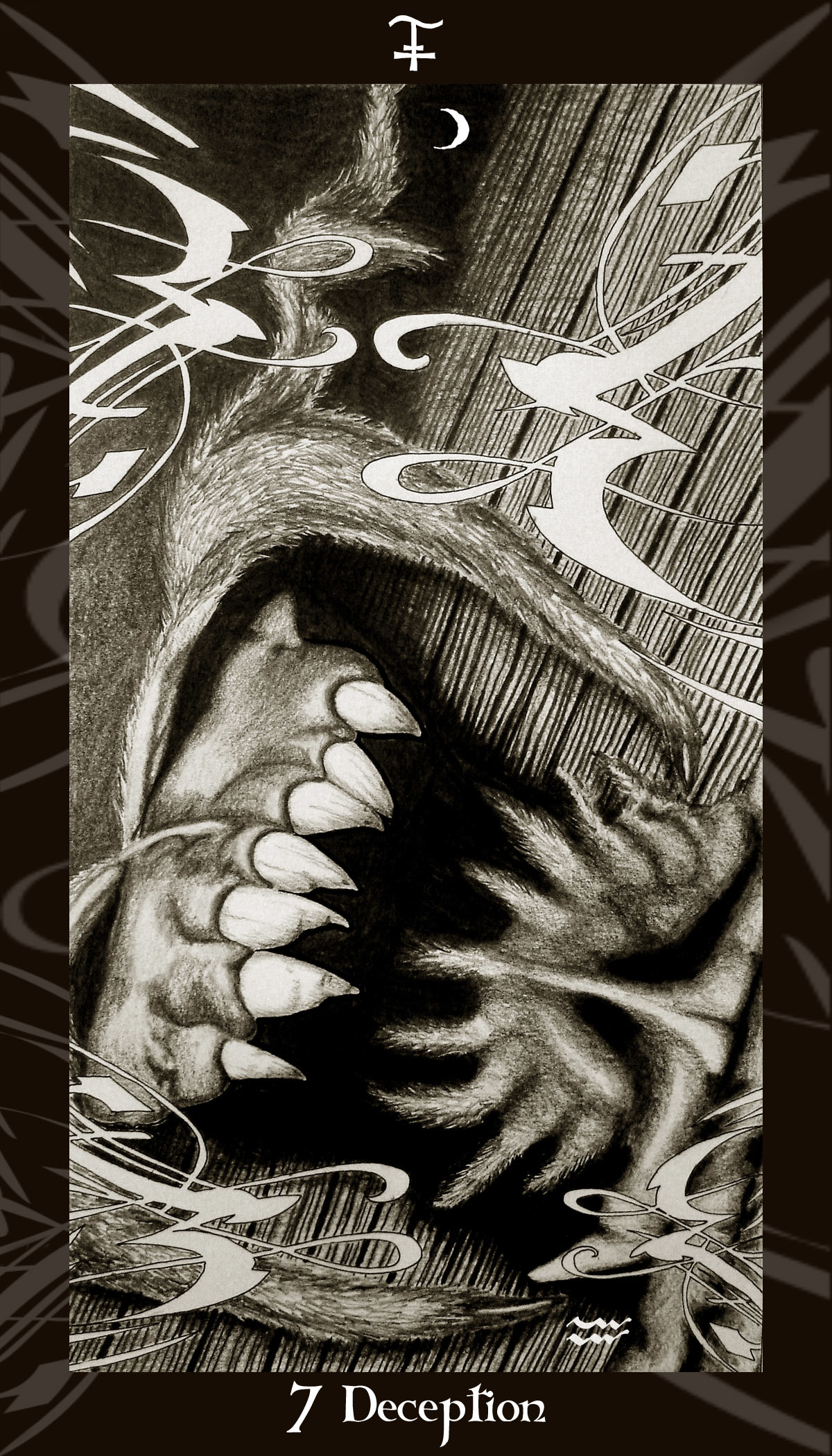 7 of Swords - Deception (Monster Book of Monsters)